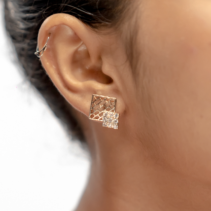 Kite Lattice Silver Pendant Set